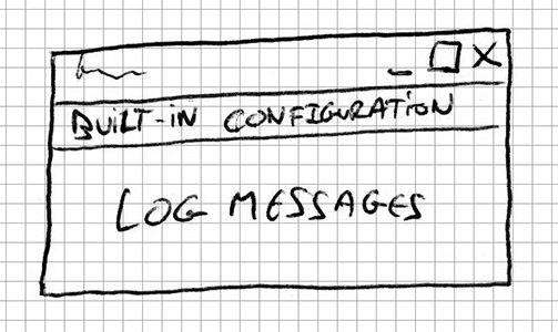 Doodle layout built-in configuration and log messages